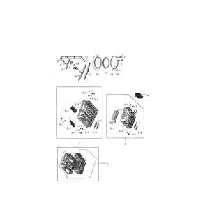 Case Assembly Diagram and Parts List for DMT300RFS XAC-00 Samsung Dishwasher