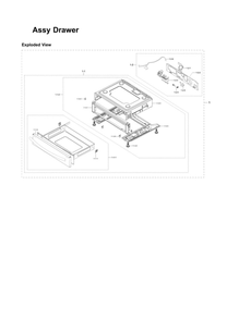Drawer Assembly Diagram and Parts List for NX58R5601SG AA-01 Samsung Range