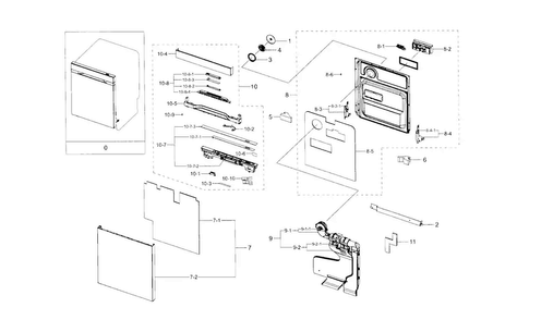 Part Location Diagram of DD97-00218A Samsung Control box