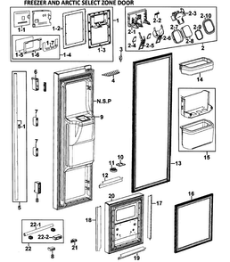 Part Location Diagram of DA97-03124S Samsung Assembly-HANDLE BAR,CF;NEXT,
