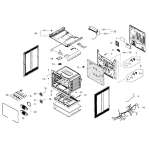 Part Location Diagram of DG96-00338A Samsung Motor assembly
