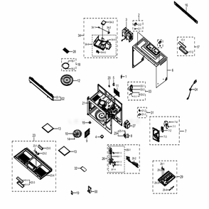 Part Location Diagram of DE63-00532B Samsung Magnet Cover