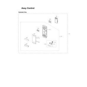 Part Location Diagram of DE94-04071A Samsung Control Panel Assembly