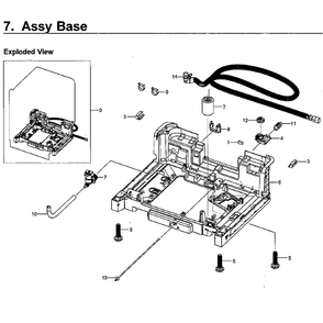 Base Diagram and Parts List for DW80H9970US AA-02 Samsung Dishwasher