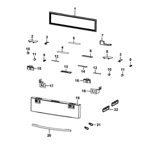 Flexzone Door Diagram and Parts List for RF4287HARS XAA-0002 Samsung Refrigerator