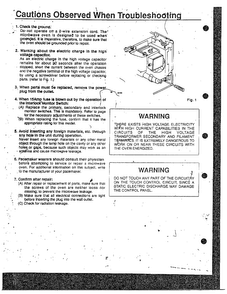Troubleshooting Diagram and Parts List for MW3530W XAA Samsung Microwave