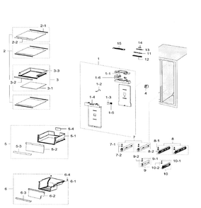 Part Location Diagram of DA63-07224A Samsung COVER-DEODORIZER;BAROSA,
