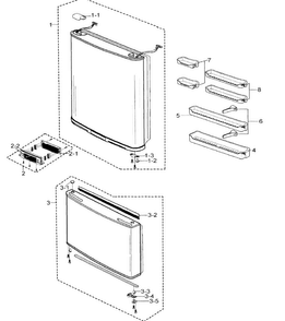 Part Location Diagram of DA97-02788J Samsung Assembly COVER-CONTROL PANEL