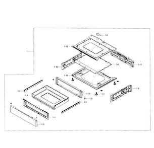 Part Location Diagram of DG64-00455A Samsung Panel