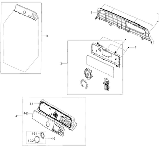 Part Location Diagram of DC64-03070B Samsung Control panel
