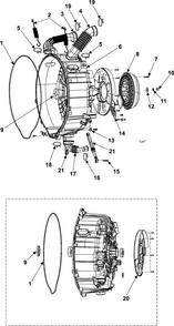 Part Location Diagram of DC61-01257A Samsung Hanger Spring