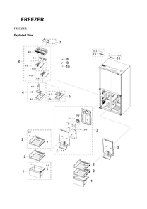 Part Location Diagram of DA63-11280A Samsung Ice Cover