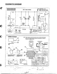 Schematic/wiring Diagram Diagram and Parts List for MW5330T XAA Samsung Microwave