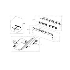 Motion Assembly Diagram and Parts List for DW80H9970MO AA-0000 Samsung Dishwasher
