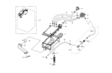 Part Location Diagram of DC65-00020A Samsung Joint Clamper Hose