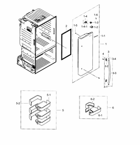 Fridge Door R Diagram and Parts List for RF28HFEDBWW AA-0003 Samsung Refrigerator