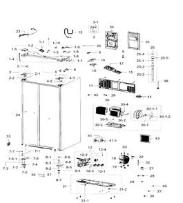 Part Location Diagram of DA97-13181C Samsung Power Board Cover Assembly