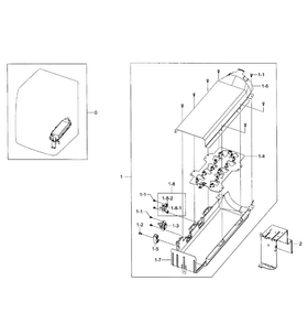 Heater Assy Diagram and Parts List for DV455EVGSGR AA-0002 Samsung Dryer