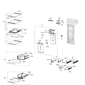 Fridge Diagram and Parts List for RH29H9000SR AA-02 Samsung Refrigerator