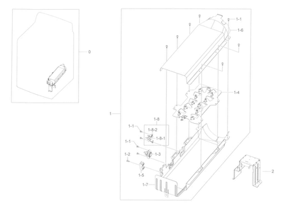 Duct Heater Diagram and Parts List for DV50K8600EV A3-0001 Samsung Dryer