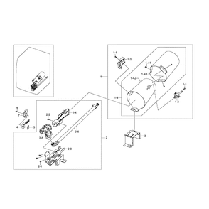 Duct And Burner Diagram and Parts List for DV405GTPASU AA-0002 Samsung Dryer