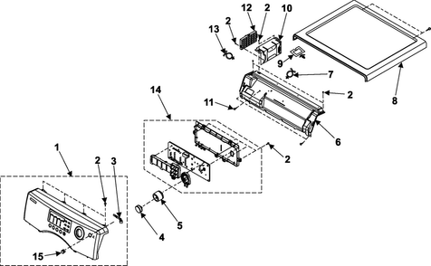 Part Location Diagram of DC97-10866B Samsung Assembly S.PANEL CONTROL;FRO