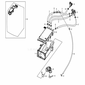 Assembly Drawer Parts Assembly Housing Drawer Diagram and Parts List for WF45N5300AV (US)(0000) Samsung Washer