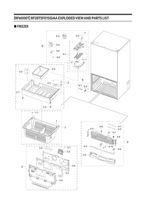 Freezer Parts Diagram and Parts List for RF28T5F01SG AA-00 Samsung Refrigerator