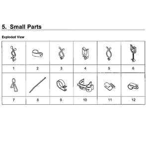 Small Diagram and Parts List for WA5471ABP XAA-01 Samsung Washer