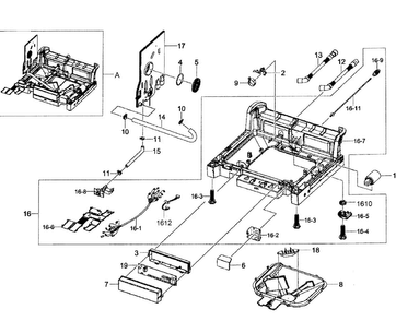 Base Assy Diagram and Parts List for DW80F600UTS AA-0000 Samsung Dishwasher