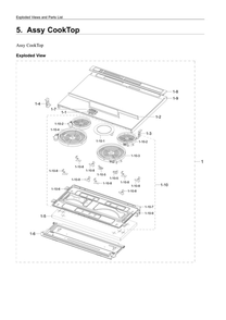 Part Location Diagram of DG94-03476C Samsung Assy cooktop