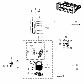 Cycle Diagram and Parts List for RF22K9381SG (AA)(0005) Samsung Refrigerator