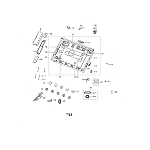 Module / Knobs Diagram and Parts List for NA36N6555TG AA-00 Samsung Cooktop