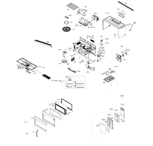 Part Location Diagram of DE64-02396A Maytag Control panel