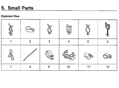 Small Parts Diagram and Parts List for WA5471ABP XAA-0000 Samsung Washer