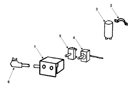 Control Assembly Diagram and Parts List for AW0519 XAA Samsung Air Conditioner