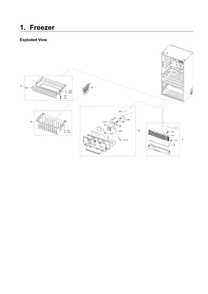 Freezer Parts Diagram and Parts List for RF22NPEDBSR AA-03 Samsung Refrigerator