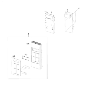 Part Location Diagram of DE94-02517D Samsung Assembly CONTROL PANEL;SMH19