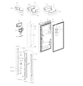 Part Location Diagram of DA70-00528F Samsung Plate