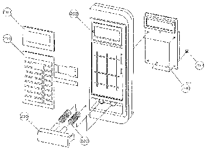 Control Diagram and Parts List for 4018934991  Kenmore Microwave