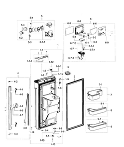Part Location Diagram of DA63-07287A Samsung Cover