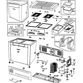 Refrigerator Diagram and Parts List for SKR2D13PW XAA-0000 Samsung Refrigerator