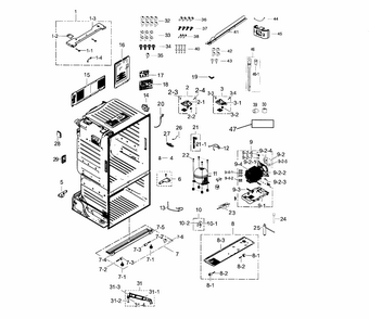 Part Location Diagram of DA97-03145U Samsung Assembly SUPPORT-CIRCUIT MOT
