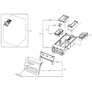 Drawer Diagram and Parts List for WF350ANR XAA-0000 Samsung Washer