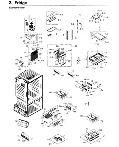 Fridge Diagram and Parts List for RF26J7500BC AA-0002 Samsung Refrigerator