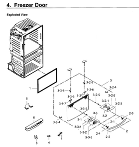 Part Location Diagram of DA67-04044A Samsung Cap handle