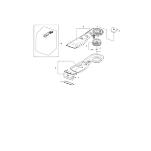Duct Scroll Diagram and Parts List for WF461ABP XAA-02 Samsung Washer