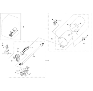 Duct & Burner Diagram and Parts List for DV50K7500GV A3-0000 Samsung Dryer