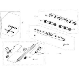 Motion Assy Diagram and Parts List for DW80J7550US AA-0001 Samsung Dishwasher