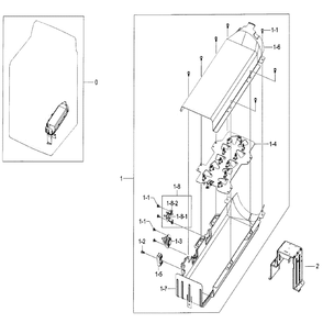 Heater Diagram and Parts List for DV52J8700EP A2-0000 Samsung Dryer